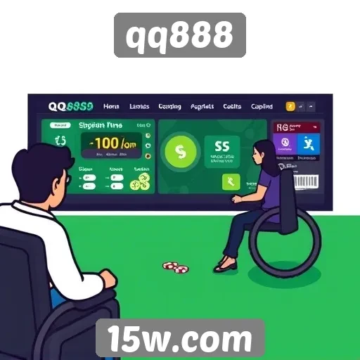 Acessibilidade no site qq888 para jogadores com deficiência
